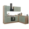 Bloc cuisine avec électroménager HASTINGS (cuisine d'angle - armoire coulissante) II