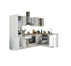 Bega BBK Cuisines Équipées|Afficher Blocs Cuisine<Bloc cuisine avec électroménager CORNWALL (cuisine d'angle-lave-vaisselle-réfrigérateur) I