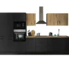 Bloc cuisine avec électroménager CORNWALL (bloc cuisine-four-lave-vaisselle-réfrigérateur-micro-ondes-armoire coulissante) III