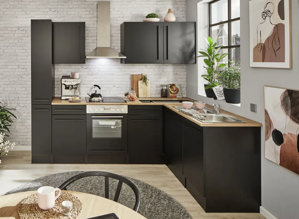 Bega BBK Meubles De Cuisine Jazz|Cuisines Équipées<Bloc cuisine avec électroménager JAZZ 8 (cuisine d'angle-armoire coulissante) II