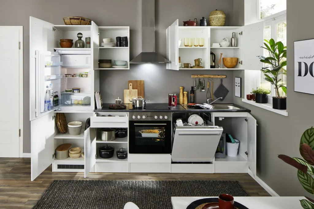 Bega BBK Meubles De Cuisine Jazz|Cuisines Équipées<Bloc cuisine avec électroménager JAZZ 8 (bloc cuisine-réfrigérateur) I