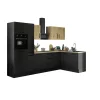 Bega BBK Cuisines Équipées|Afficher Blocs Cuisine<Bloc cuisine avec électroménager CORNWALL (cuisine d'angle-four-réfrigérateur-armoire coulissante) VI