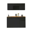 Bega BBK Meubles De Cuisine Jazz|Cuisines Équipées<Bloc cuisine avec électroménager JAZZ SINGLE Z 160 BLACK EE