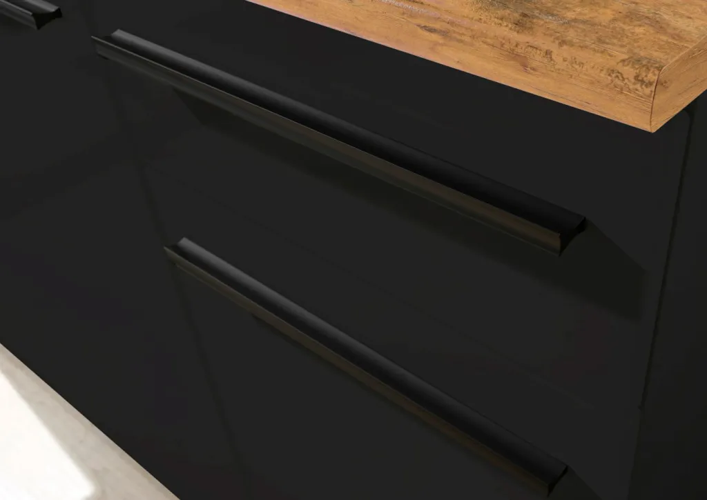 Bega BBK Meubles De Cuisine Jazz|Cuisines Équipées<Bloc cuisine avec électroménager JAZZ SINGLE Z 160 BLACK EE
