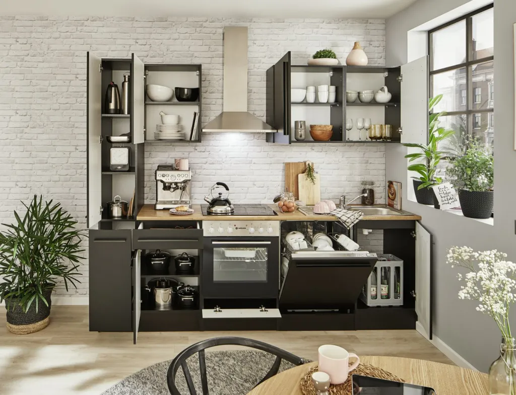 Bega BBK Meubles De Cuisine Jazz|Cuisines Équipées<Bloc cuisine avec électroménager JAZZ 8 (bloc cuisine - armoire coulissante) II