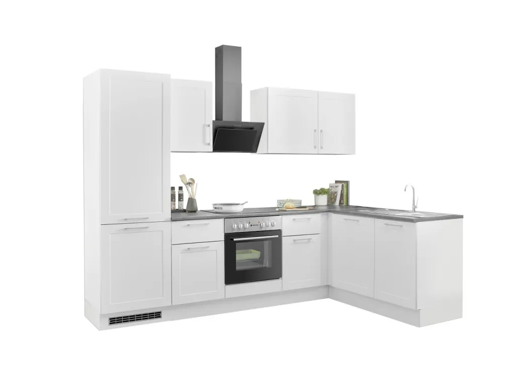 Bega BBK Cuisines Équipées|Afficher Blocs Cuisine<Bloc cuisine avec électroménager HASTINGS (cuisine d'angle-réfrigérateur) I