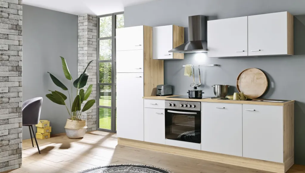 Menke Cuisines Équipées|Afficher Blocs Cuisine<Bloc cuisine avec électroménager KARLSBURG