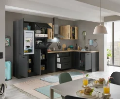 Bega BBK Cuisines Équipées|Afficher Blocs Cuisine<Bloc cuisine avec électroménager CORNWALL (cuisine d'angle-four-réfrigérateur) VII
