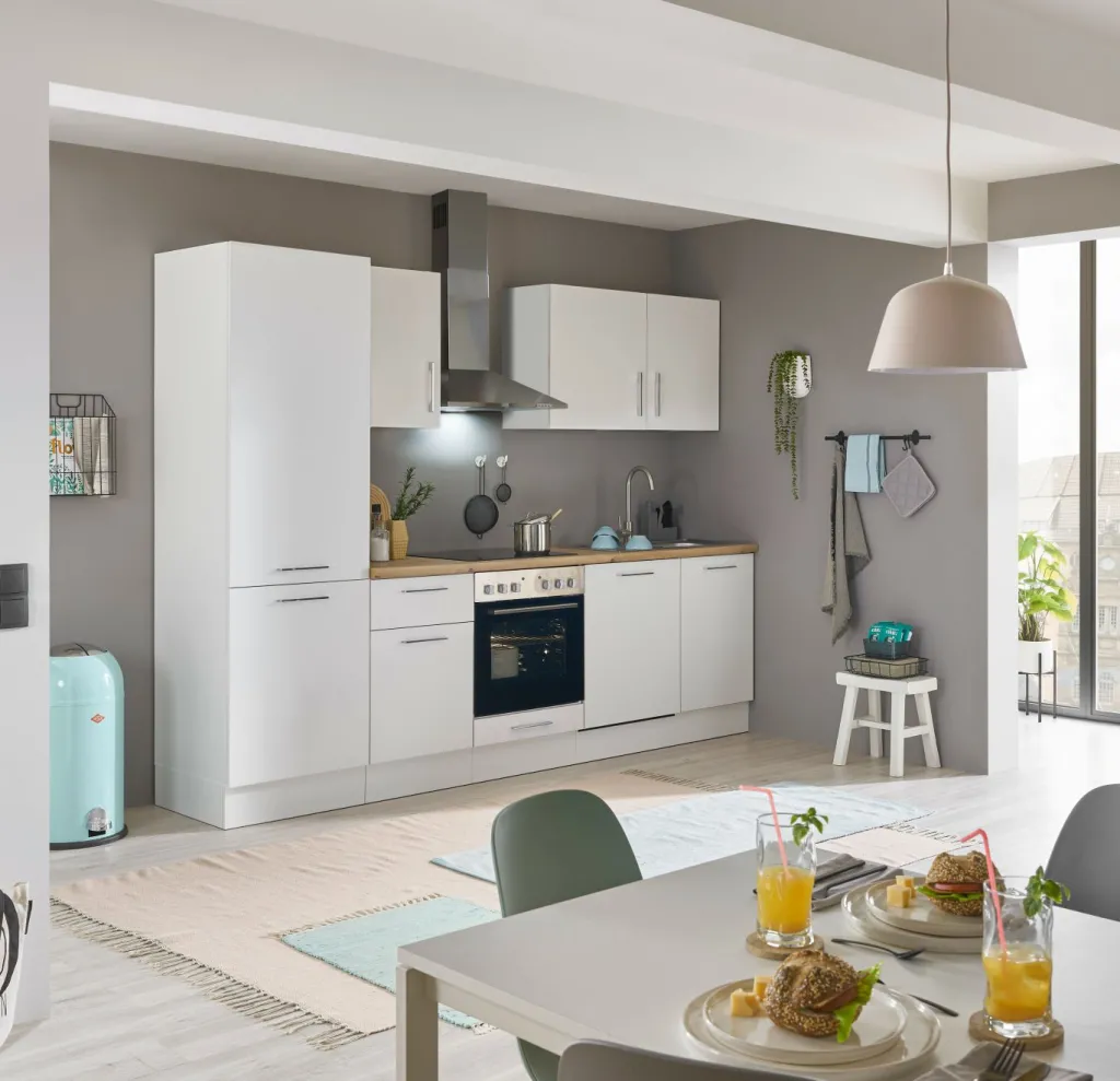Bega BBK Cuisines Équipées|Afficher Blocs Cuisine<Bloc cuisine avec électroménager CORNWALL (bloc cuisine-lave-vaisselle-réfrigérateur) I
