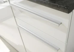 Bloc cuisine avec électroménager JAZZ SINGLE Z 160 WHITE EE