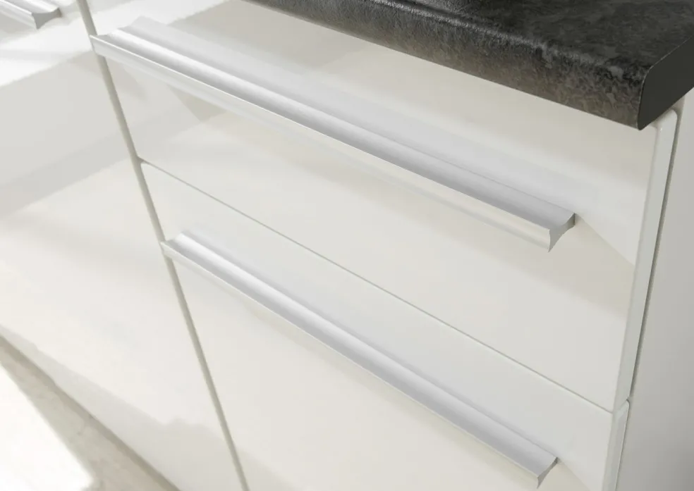 Bloc cuisine avec électroménager JAZZ SINGLE Z 160 WHITE EE