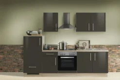 Menke Cuisines Équipées|Afficher Blocs Cuisine<Bloc cuisine avec électroménager KONSTANZA