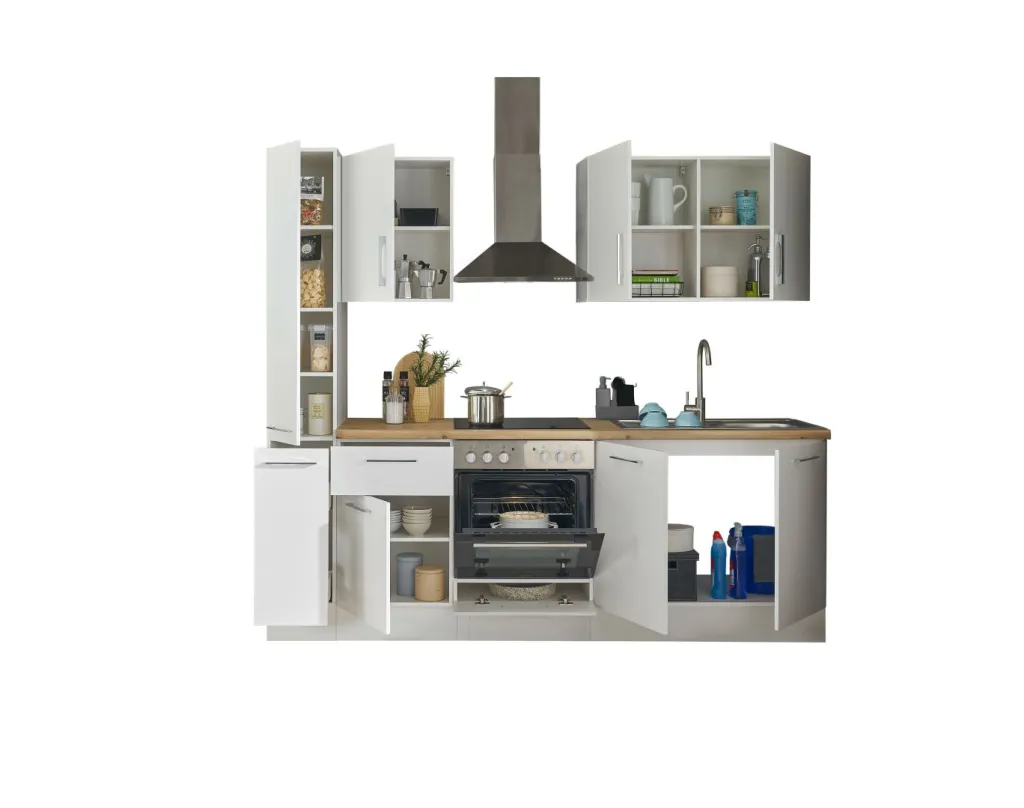 Bega BBK Cuisines Équipées|Afficher Blocs Cuisine<Bloc cuisine avec électroménager CORNWALL (bloc cuisine-armoire coulissante) I