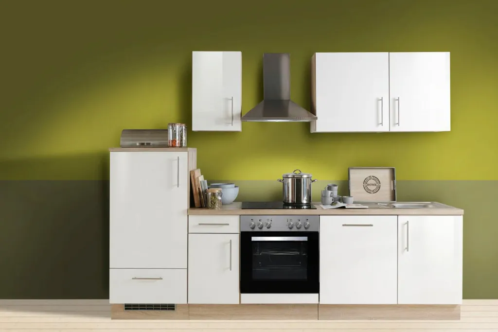 Menke Cuisines Équipées|Afficher Blocs Cuisine<Bloc cuisine avec électroménager KONSTANZA