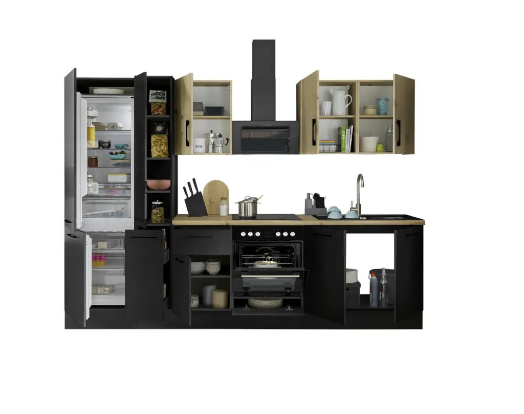 Bega BBK Cuisines Équipées|Afficher Blocs Cuisine<Bloc cuisine avec électroménager CORNWALL (bloc cuisine-réfrigérateur) VI