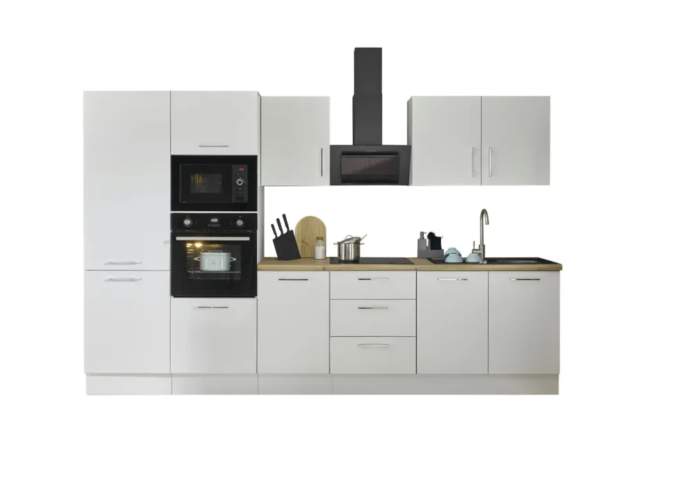 Bloc cuisine avec électroménager CORNWALL (bloc cuisine-four-réfrigérateur-micro-ondes) II