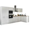 Bloc cuisine avec électroménager CORNWALL (bloc cuisine-four-réfrigérateur-micro-ondes-armoire coulissante) I