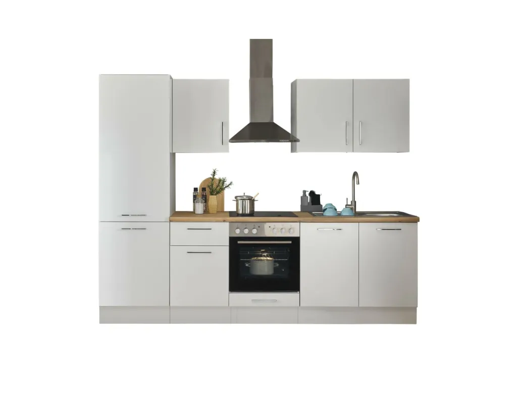 Bega BBK Cuisines Équipées|Afficher Blocs Cuisine<Bloc cuisine avec électroménager CORNWALL (bloc cuisine-réfrigérateur) I