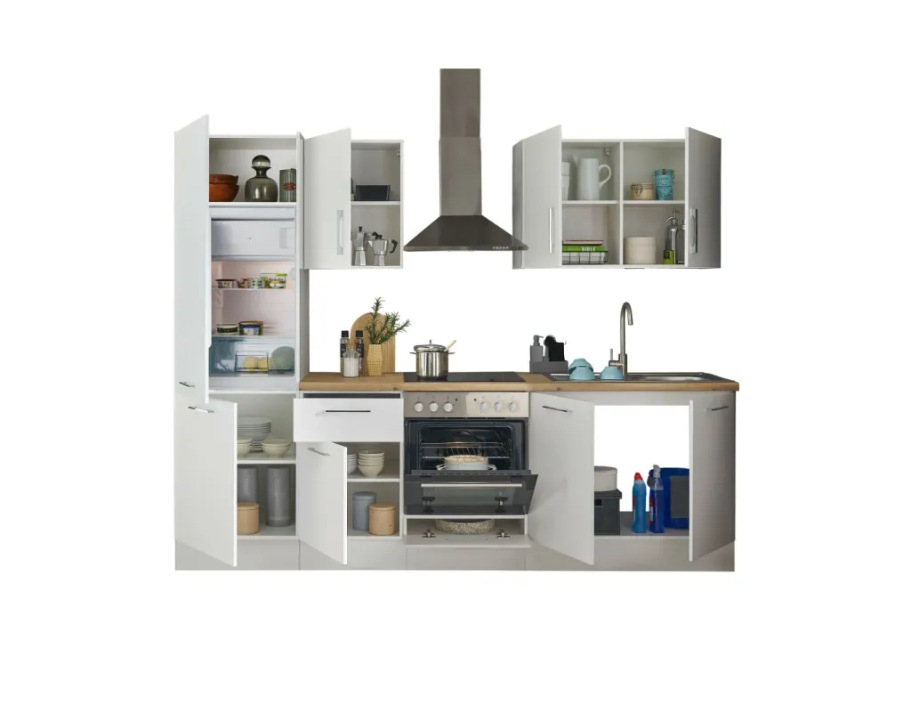 Bega BBK Cuisines Équipées|Afficher Blocs Cuisine<Bloc cuisine avec électroménager CORNWALL (bloc cuisine-réfrigérateur) I