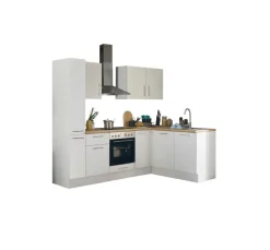 Bloc cuisine avec électroménager CORNWALL (cuisine d'angle-armoire coulissante) I