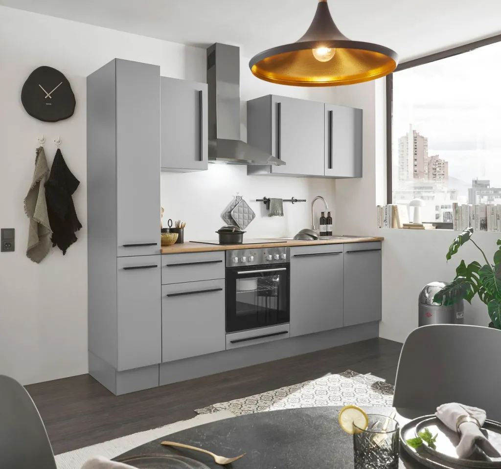 Bega BBK Cuisines Équipées|Afficher Blocs Cuisine<Bloc cuisine avec électroménager MANCHESTER (bloc cuisine-armoire coulissante) I