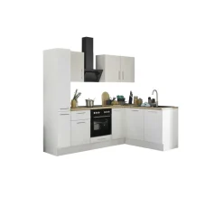 Bega BBK Cuisines Équipées|Afficher Blocs Cuisine<Bloc cuisine avec électroménager CORNWALL (cuisine d'angle-armoire coulissante) II