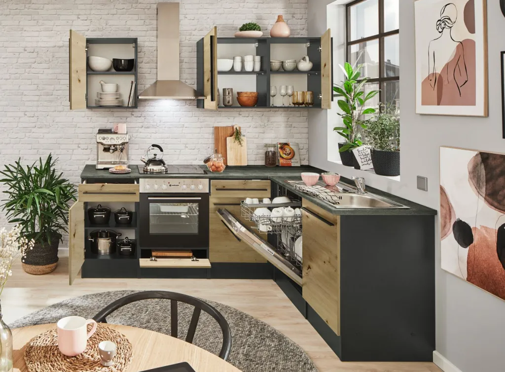 Bega BBK Meubles De Cuisine Jazz|Cuisines Équipées<Bloc cuisine avec électroménager JAZZ 8 (cuisine d'angle) II