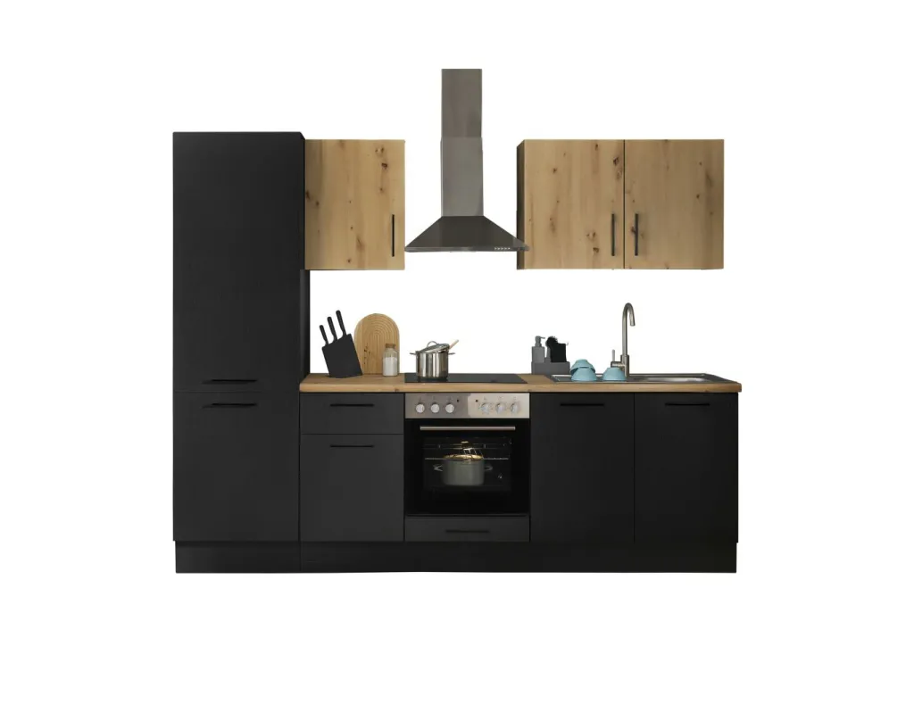 Bega BBK Cuisines Équipées|Afficher Blocs Cuisine<Bloc cuisine avec électroménager CORNWALL (bloc cuisine-réfrigérateur) III