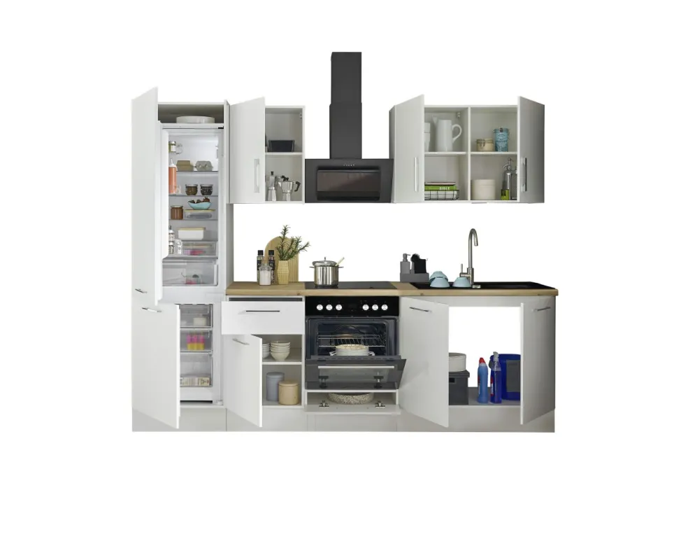 Bloc cuisine avec électroménager CORNWALL (bloc cuisine-réfrigérateur) II