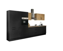 Bega BBK Cuisines Équipées|Afficher Blocs Cuisine<Bloc cuisine avec électroménager CORNWALL (bloc cuisine-four-lave-vaisselle-réfrigérateur-armoire coulissante) VII