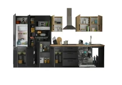 Bega BBK Cuisines Équipées|Afficher Blocs Cuisine<Bloc cuisine avec électroménager CORNWALL (bloc cuisine-four-lave-vaisselle-réfrigérateur-armoire coulissante) VII