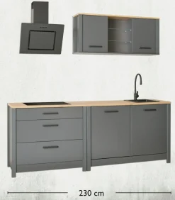 Inter Link Cuisines Sans Appareils|Afficher Blocs Cuisine<Bloc cuisine sans électroménager 3 ROTTERDAM