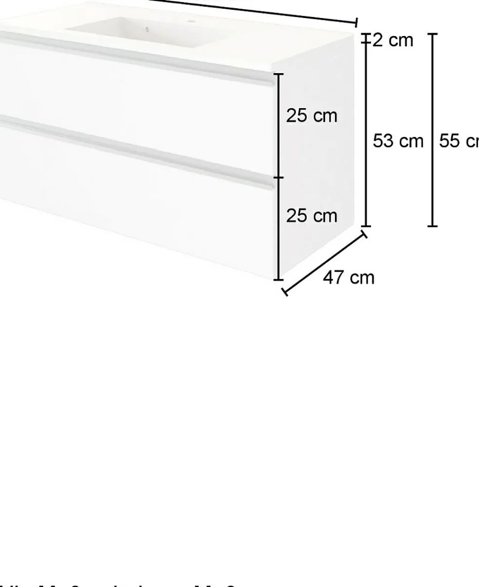 Bloc salle de bains 100 cm AREZZO