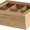 Schou Company Boîtes<Boîte à sachets de thé en bambou avec couvercle DAY