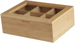 Schou Company Boîtes<Boîte à sachets de thé en bambou avec couvercle DAY