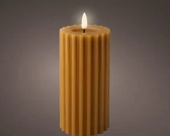 Bougie LED en cire véritable STRIPE