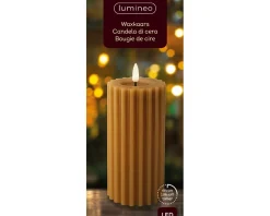Bougie LED en cire véritable STRIPE