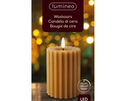 Bougie LED en cire véritable STRIPE
