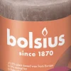 Bougie rustique ton taupe