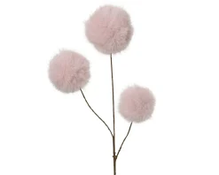 Kaemingk Fleurs Artificielles<Branche décorative avec boules en fourrure synthétique DEKO