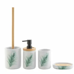 U10 Accessoires Sdb<Brosse WC avec support HAVANE