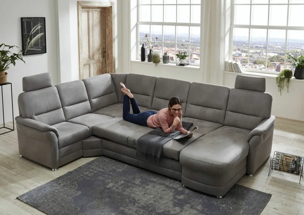 Polipol Canapés Panoramiques<Canapé en U convertible avec fonction relax PP-QL11014 Q+
