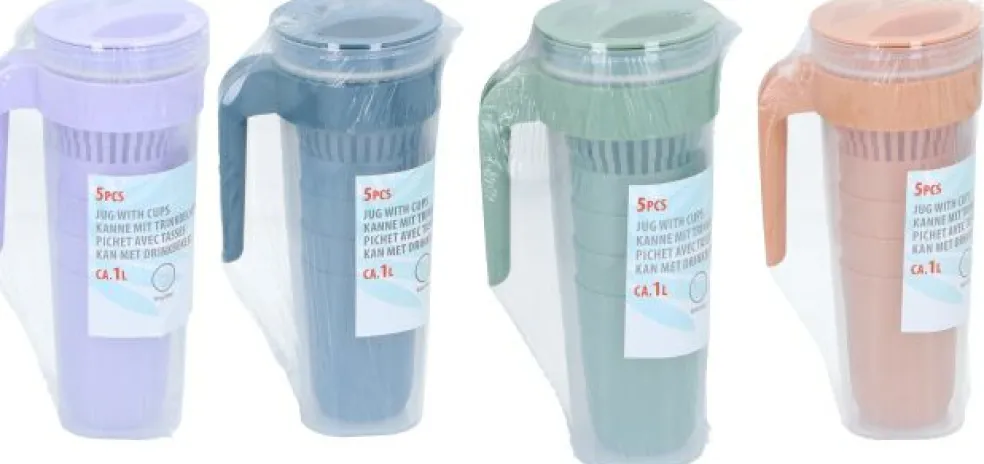 Carafe et gobelets 5 pièces ALPINA