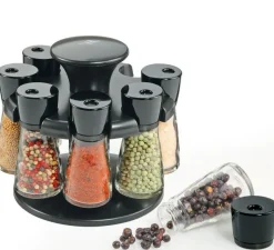 Carrousel à épices 8 pots en verre RONDO