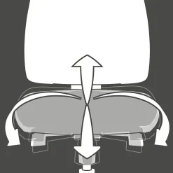 Chaise de bureau pivotante SITNESS PROFI 300