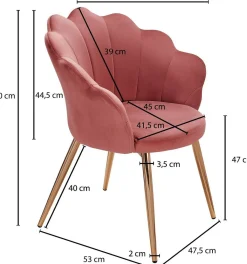 Skyport Chaises À Accoudoirs|Chaises 4 Pieds<Chaise de salle à manger forme coquillage SI-NAKHARIN
