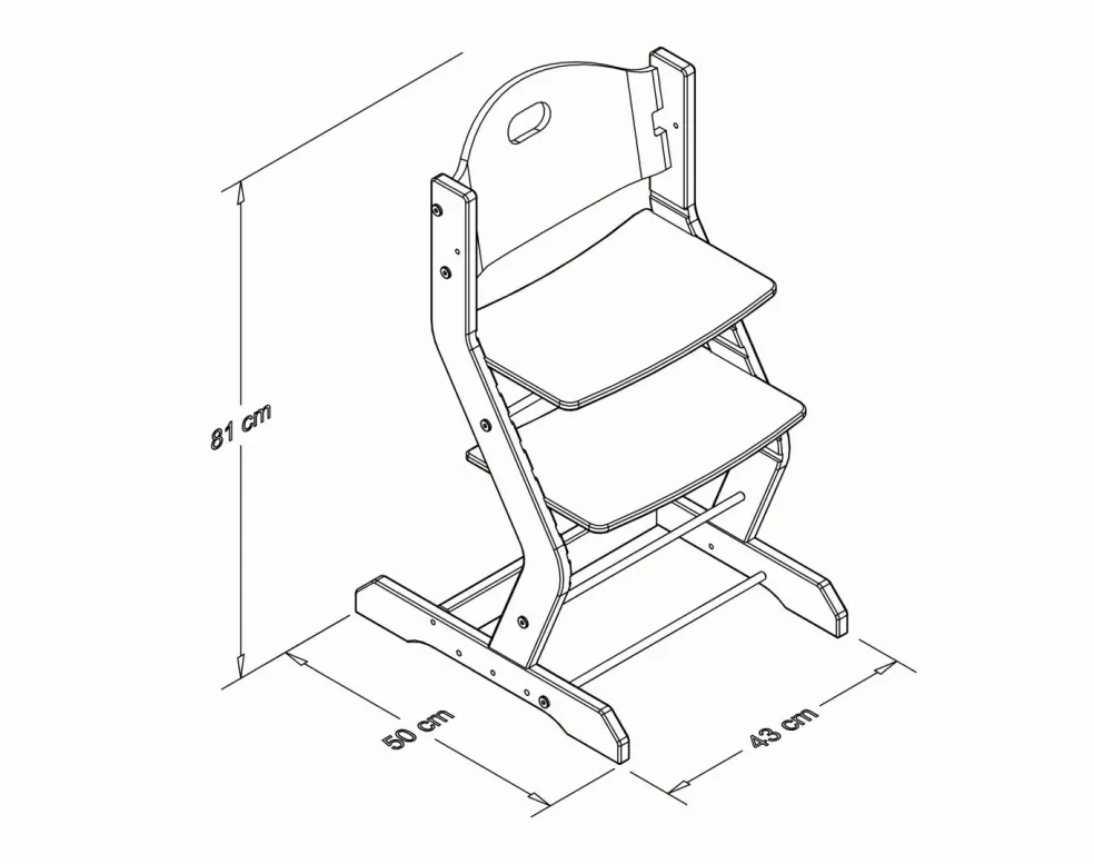 Chaise haute évolutive 100001/100005