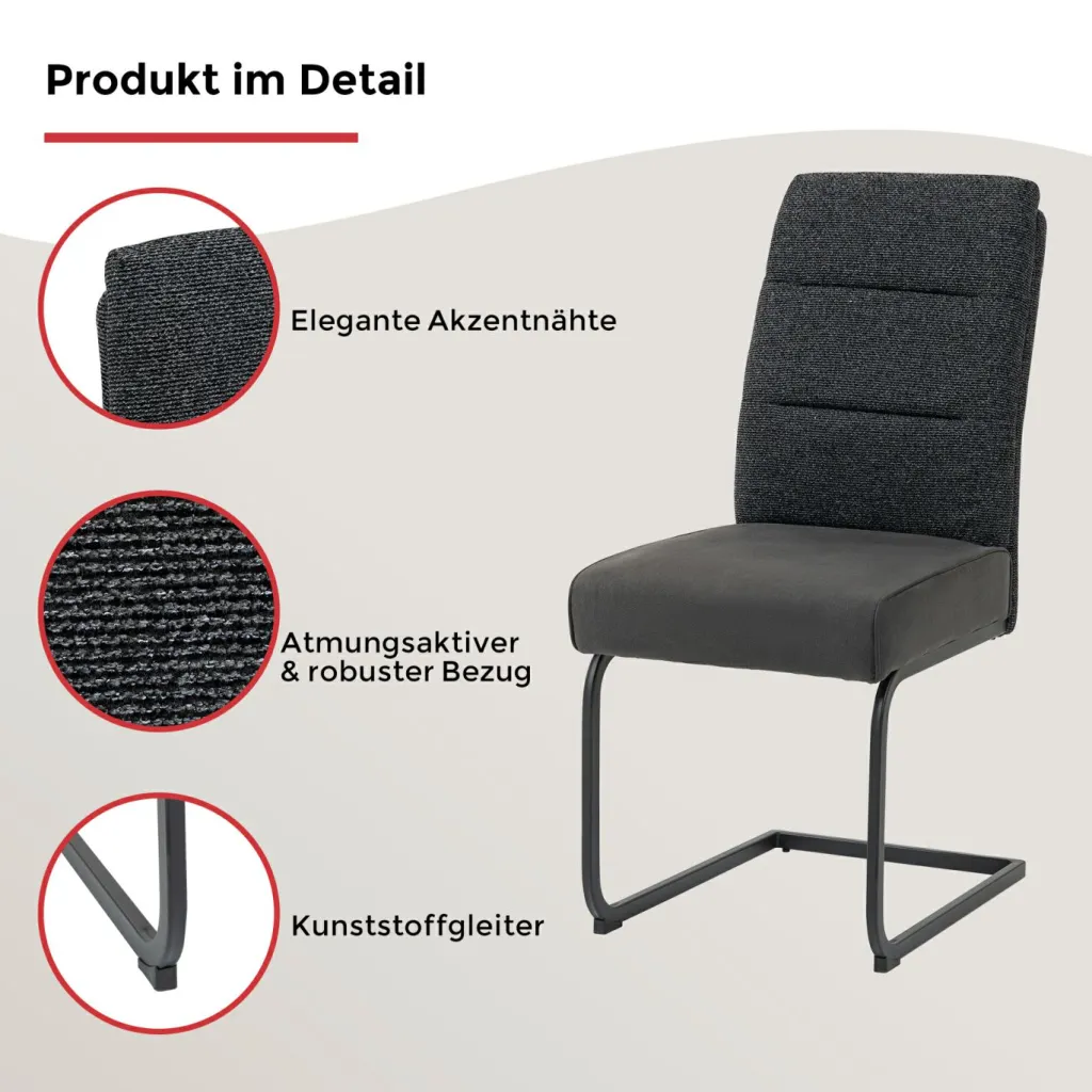 Duo Chaises Rembourrées|Chaises À Piètement Luge<Chaise MARGA