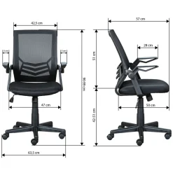 Inter Link Chaises De Bureau<Chaise pivotante JILLI