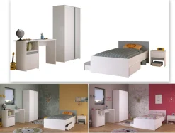 Enfant Parisot Chambres D'Enfant Completes<Chambre à coucher 6 éléments PIROUETTE 23
